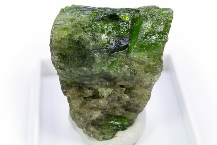 Lustrous Green Chrome Diopside Crystal - Minas Gerais, Brazil #305454